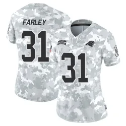 Women's Caleb Farley Carolina Panthers No.31 Limited 2024 Salute to Service Jersey - Arctic Camo