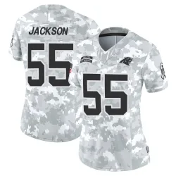 Women's Cam Jackson Carolina Panthers No.55 Limited 2024 Salute to Service Jersey - Arctic Camo