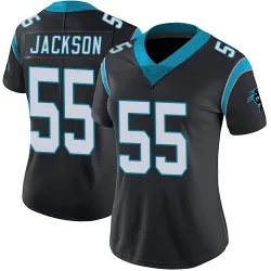 Women's Cam Jackson Carolina Panthers No.55 Limited Team Color Vapor Untouchable Jersey - Black