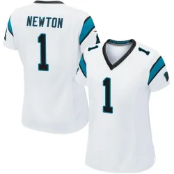 Women's Cam Newton Carolina Panthers No.1 Game Jersey - White