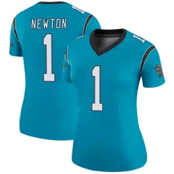 Women's Cam Newton Carolina Panthers No.1 Legend Color Rush Jersey - Blue