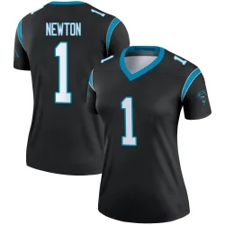 Women's Cam Newton Carolina Panthers No.1 Legend Jersey - Black