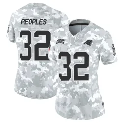Women's Camerun Peoples Carolina Panthers No.32 Limited 2024 Salute to Service Jersey - Arctic Camo