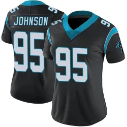 Women's Charles Johnson Carolina Panthers No.95 Limited Team Color Vapor Untouchable Jersey - Black