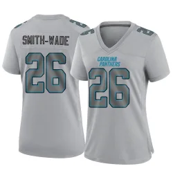 Women's Chau Smith-Wade Carolina Panthers No.26 Game Atmosphere Fashion Jersey - Gray