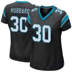 Women's Chuba Hubbard Carolina Panthers No.30 Game Team Color Jersey - Black
