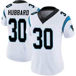 Women's Chuba Hubbard Carolina Panthers No.30 Limited Vapor Untouchable Jersey - White