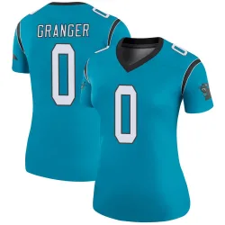 Women's Colin Granger Carolina Panthers No.0 Legend Color Rush Jersey - Blue