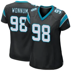 Women's D.J. Wonnum Carolina Panthers No.98 Game Team Color Jersey - Black