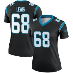 Women's Damien Lewis Carolina Panthers No.68 Legend Jersey - Black