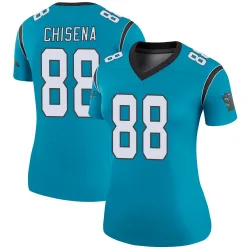Women's Dan Chisena Carolina Panthers No.88 Legend Color Rush Jersey - Blue