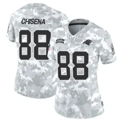 Women's Dan Chisena Carolina Panthers No.88 Limited 2024 Salute to Service Jersey - Arctic Camo