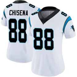 Women's Dan Chisena Carolina Panthers No.88 Limited Vapor Untouchable Jersey - White