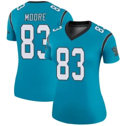 Women's David Moore Carolina Panthers No.83 Legend Color Rush Jersey - Blue