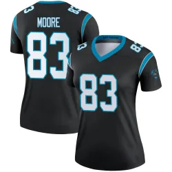 Women's David Moore Carolina Panthers No.83 Legend Jersey - Black
