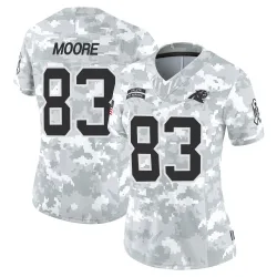 Women's David Moore Carolina Panthers No.83 Limited 2024 Salute to Service Jersey - Arctic Camo