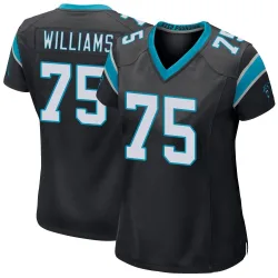 Women's DeShawn Williams Carolina Panthers No.75 Game Team Color Jersey - Black