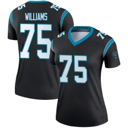 Women's DeShawn Williams Carolina Panthers No.75 Legend Jersey - Black