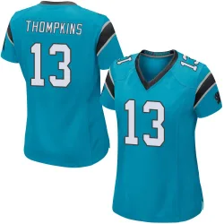 Women's Deven Thompkins Carolina Panthers No.13 Game Alternate Jersey - Blue