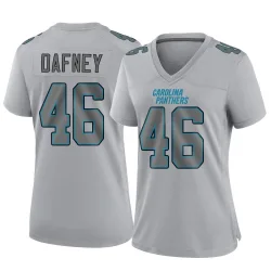 Women's Dominique Dafney Carolina Panthers No.46 Game Atmosphere Fashion Jersey - Gray