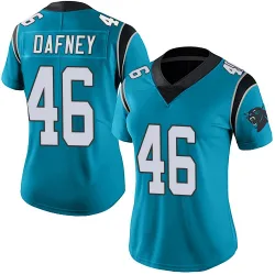 Women's Dominique Dafney Carolina Panthers No.46 Limited Alternate Vapor Untouchable Jersey - Blue