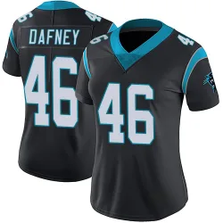 Women's Dominique Dafney Carolina Panthers No.46 Limited Team Color Vapor Untouchable Jersey - Black