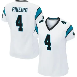 Women's Eddy Pineiro Carolina Panthers No.4 Game Jersey - White