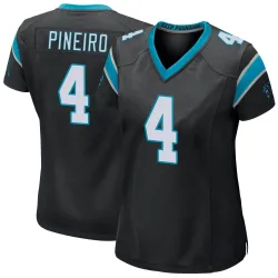 Women's Eddy Pineiro Carolina Panthers No.4 Game Team Color Jersey - Black