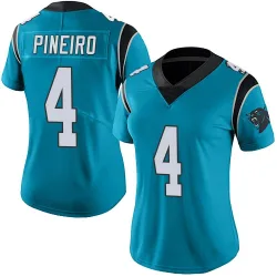 Women's Eddy Pineiro Carolina Panthers No.4 Limited Alternate Vapor Untouchable Jersey - Blue