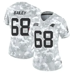 Women's Emani Bailey Carolina Panthers No.39 Limited 2024 Salute to Service Jersey - Arctic Camo