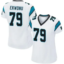 Women's Ikem Ekwonu Carolina Panthers No.79 Game Jersey - White