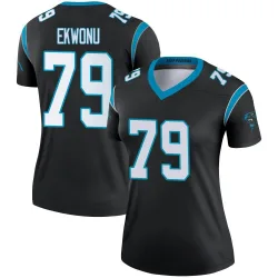 Women's Ikem Ekwonu Carolina Panthers No.79 Legend Jersey - Black
