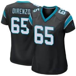 Women's J.D. DiRenzo Carolina Panthers No.65 Game Team Color Jersey - Black