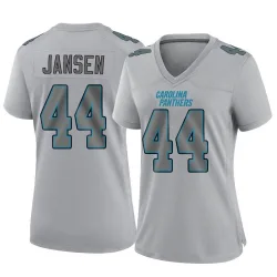 Women's JJ Jansen Carolina Panthers No.44 Game Atmosphere Fashion Jersey - Gray