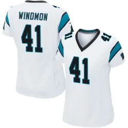 Women's Jacoby Windmon Carolina Panthers No.41 Game Jersey - White