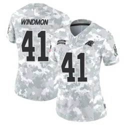 Women's Jacoby Windmon Carolina Panthers No.41 Limited 2024 Salute to Service Jersey - Arctic Camo
