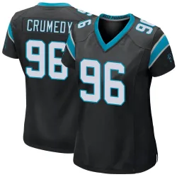 Women's Jaden Crumedy Carolina Panthers No.96 Game Team Color Jersey - Black
