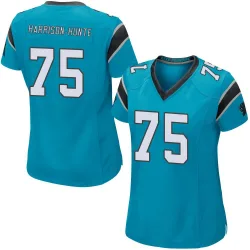 Women's Jared Harrison-Hunte Carolina Panthers No.75 Game Alternate Jersey - Blue