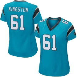 Women's Jarrett Kingston Carolina Panthers No.61 Game Alternate Jersey - Blue