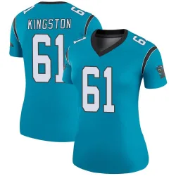 Women's Jarrett Kingston Carolina Panthers No.61 Legend Color Rush Jersey - Blue