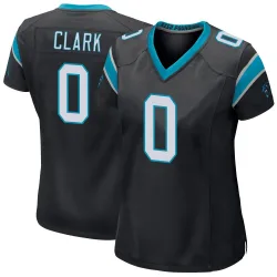 Women's Jerrod Clark Carolina Panthers No.0 Game Team Color Jersey - Black