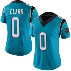Women's Jerrod Clark Carolina Panthers No.0 Limited Alternate Vapor Untouchable Jersey - Blue