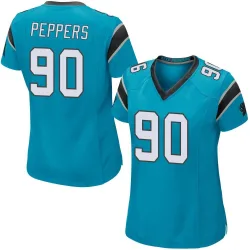 Women's Julius Peppers Carolina Panthers No.90 Game Alternate Jersey - Blue
