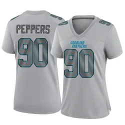 Women's Julius Peppers Carolina Panthers No.90 Game Atmosphere Fashion Jersey - Gray