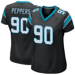 Women's Julius Peppers Carolina Panthers No.90 Game Team Color Jersey - Black
