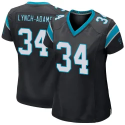 Women's Kay'Ron Lynch-Adams Carolina Panthers No.34 Game Team Color Jersey - Black