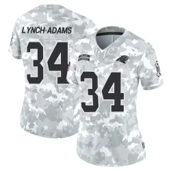 Women's Kay'Ron Lynch-Adams Carolina Panthers No.34 Limited 2024 Salute to Service Jersey - Arctic Camo