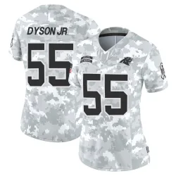 Women's Kenny Dyson Jr. Carolina Panthers No.55 Limited 2024 Salute to Service Jersey - Arctic Camo