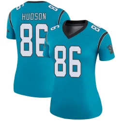 Women's Kobe Hudson Carolina Panthers No.86 Legend Color Rush Jersey - Blue