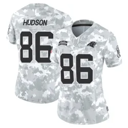 Women's Kobe Hudson Carolina Panthers No.86 Limited 2024 Salute to Service Jersey - Arctic Camo